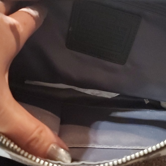 Coach signature black/gray/white Purse with wallet - Picture 3 of 8